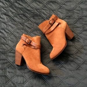 Gianni Bini Cognac Heeled Booties